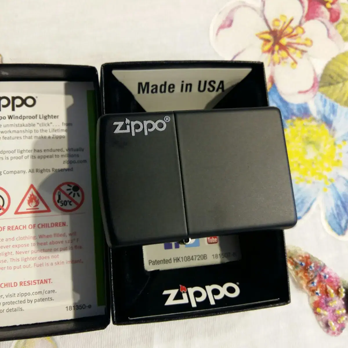 정품 218ZL ZIPPO LOGO 미개봉 새 지포라이터