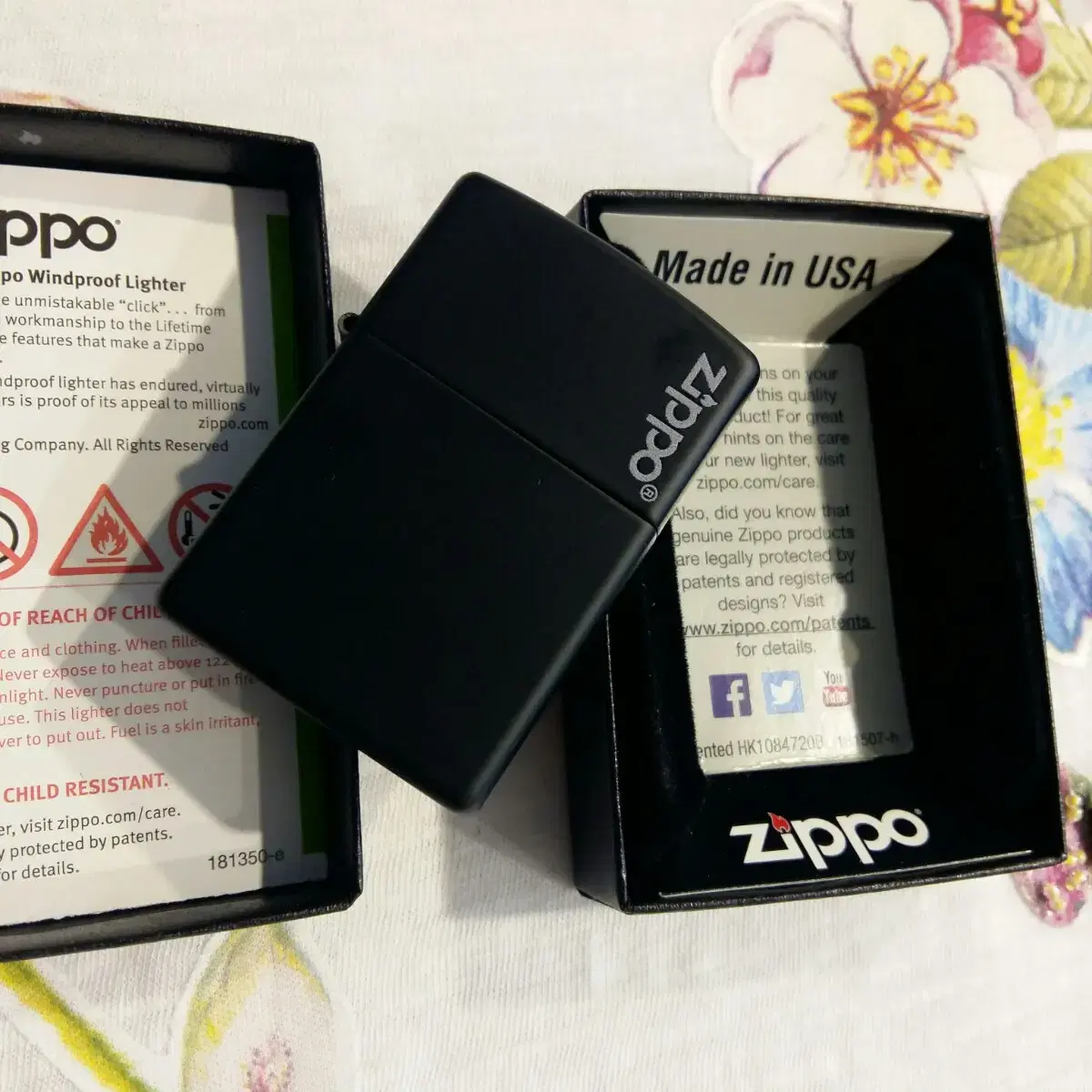 정품 218ZL ZIPPO LOGO 미개봉 새 지포라이터