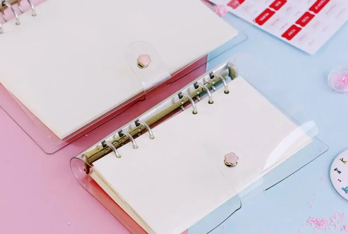 /Transparent 6-hole diary for sale