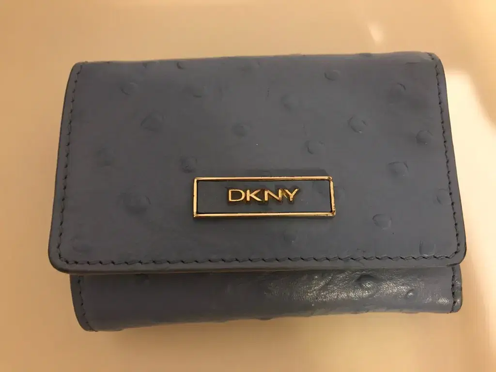 .DKNY 하늘색 삼단지갑