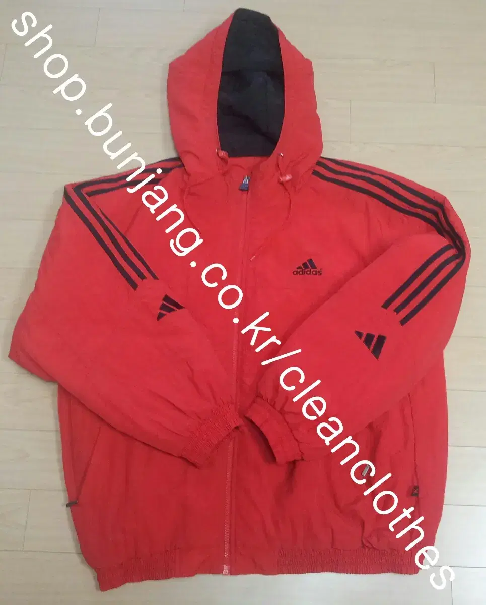 [XXL] Adidas Big Size Old School Quilted Hooded Zip-up Jumper