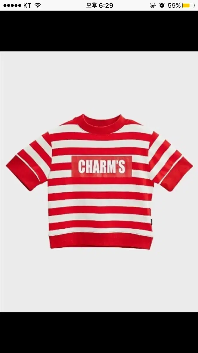 Charm's Crop Tee Red