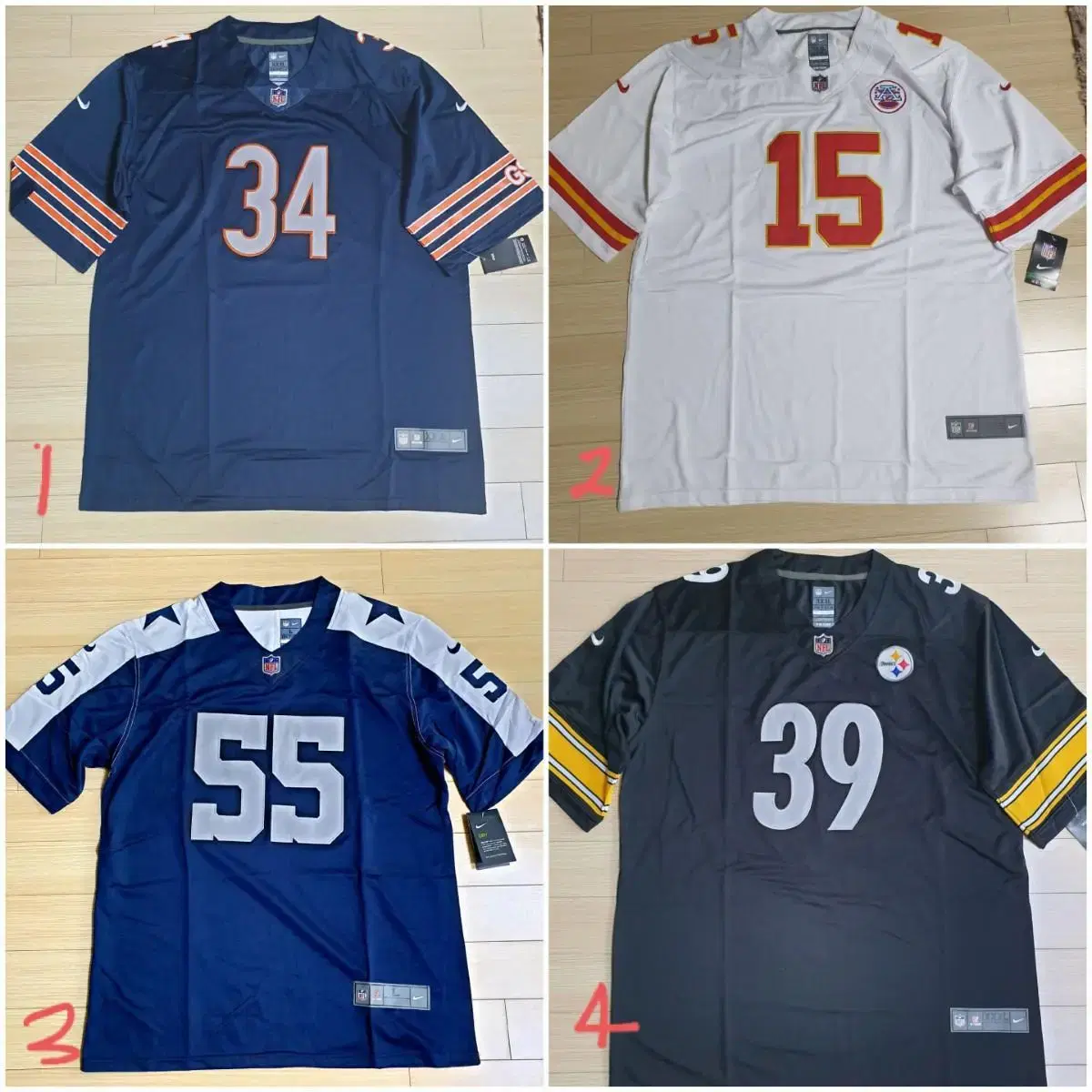 [4XL] NFL 풋볼져지 헬스복 트레이너 nba mlb 빅사이즈