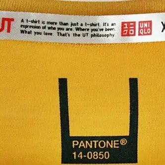 일본판 UNIQLO 유니클로 PANTONE 팬톤 반팔 티셔츠