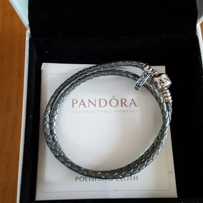 (정품) PANDORA double leather braecelet &참