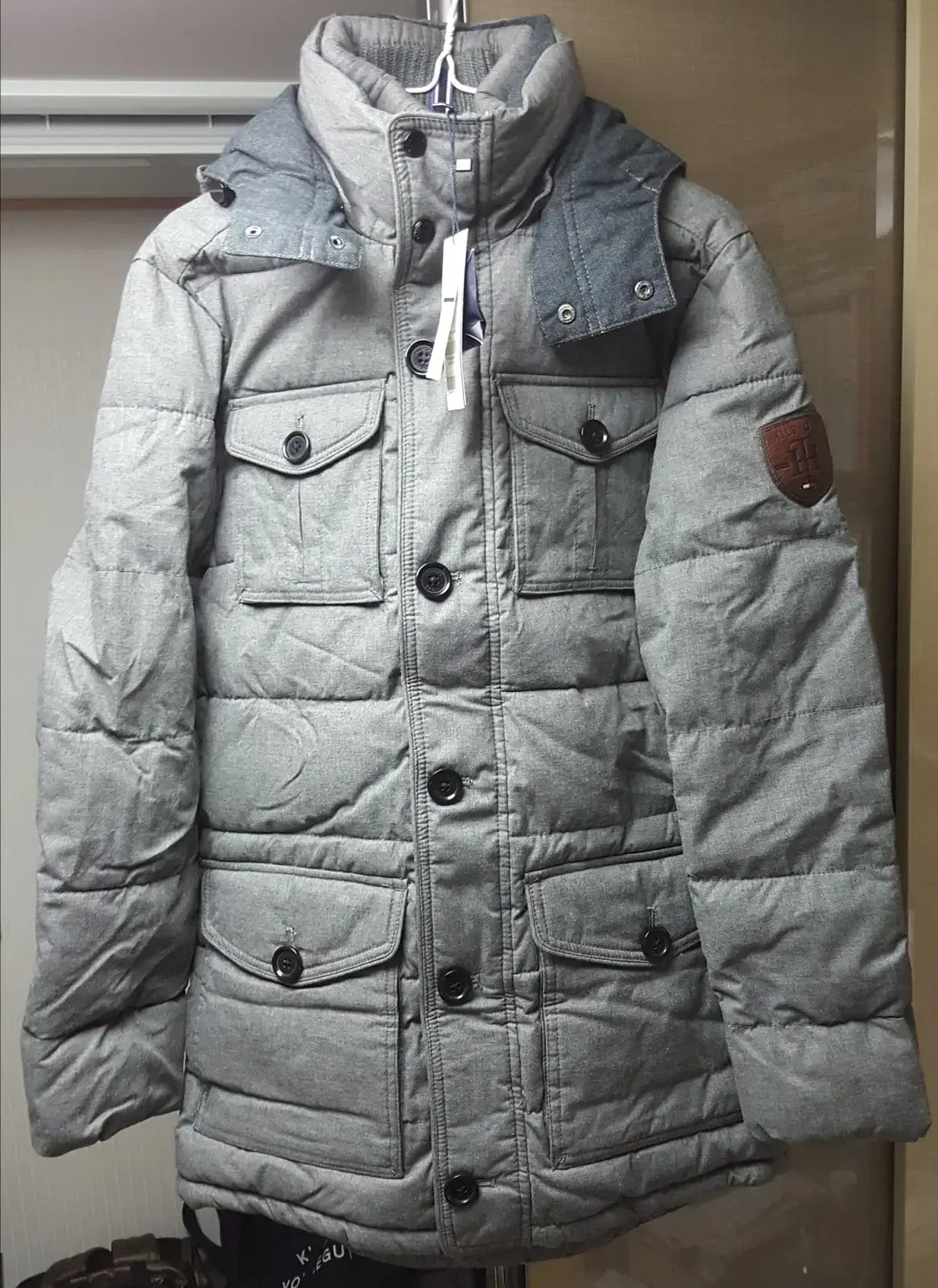 [Tommy Hilfiger] Gray Parka Padded S (New)