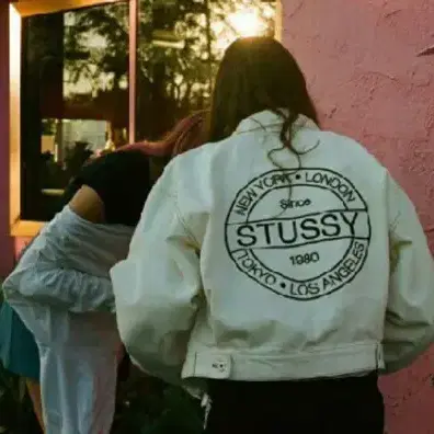 stussy 스투시 우먼 재팬 스탬프 자켓