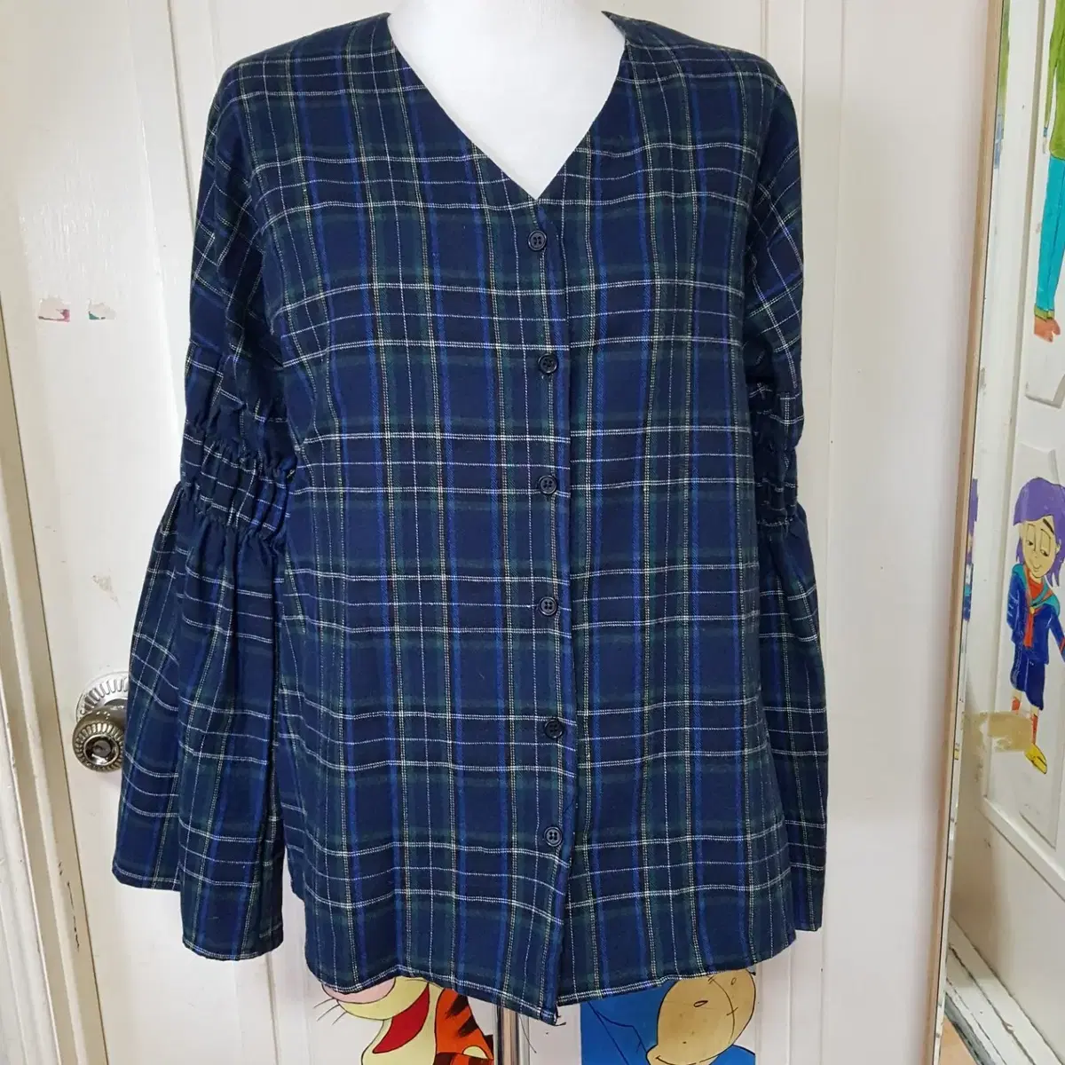 [FREE] Real Cocona Bugle Sleeve Nokara Check Shirt *PRICE DOWN