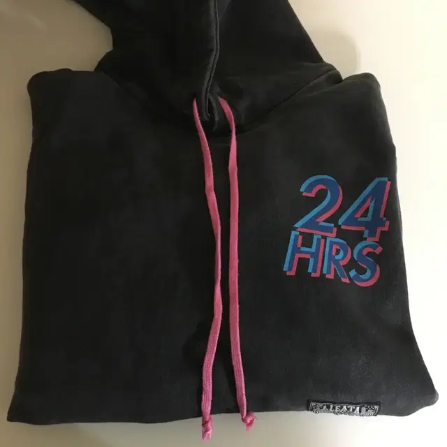 리타 후드 24hrs washed cotton hoodie Black