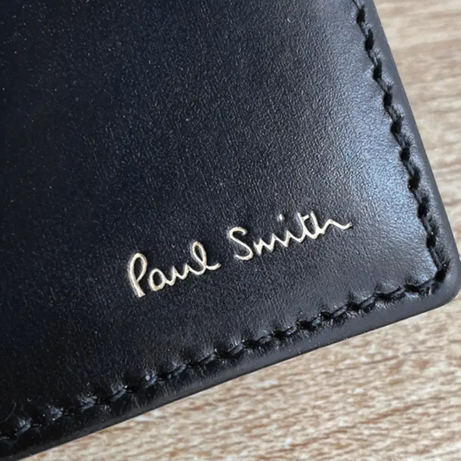 [정품] PAUL SMITH 폴스미스 레인보우 엣지코트 소가죽 반지갑