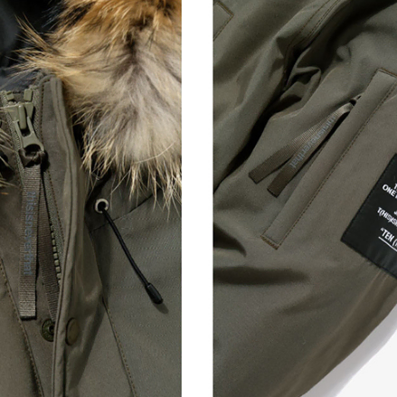 네버댓 WOODSMAN Down Parka Olive