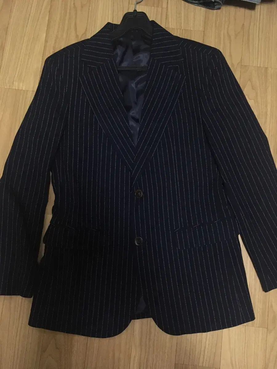 Dumaro Navy Striped Blazer Jacket