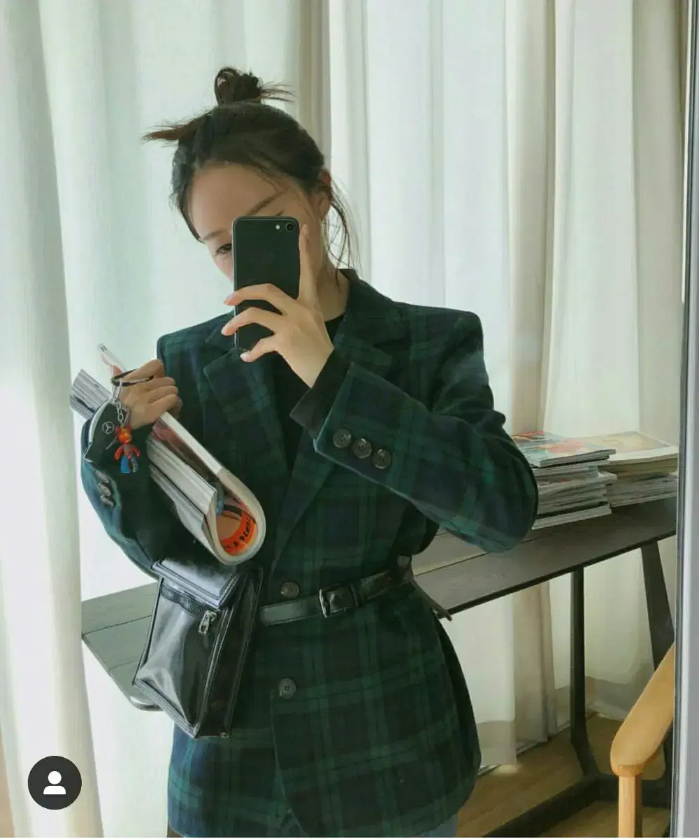 [55] Cecil McBee Japanese version of the British Check Jacket Check Coat