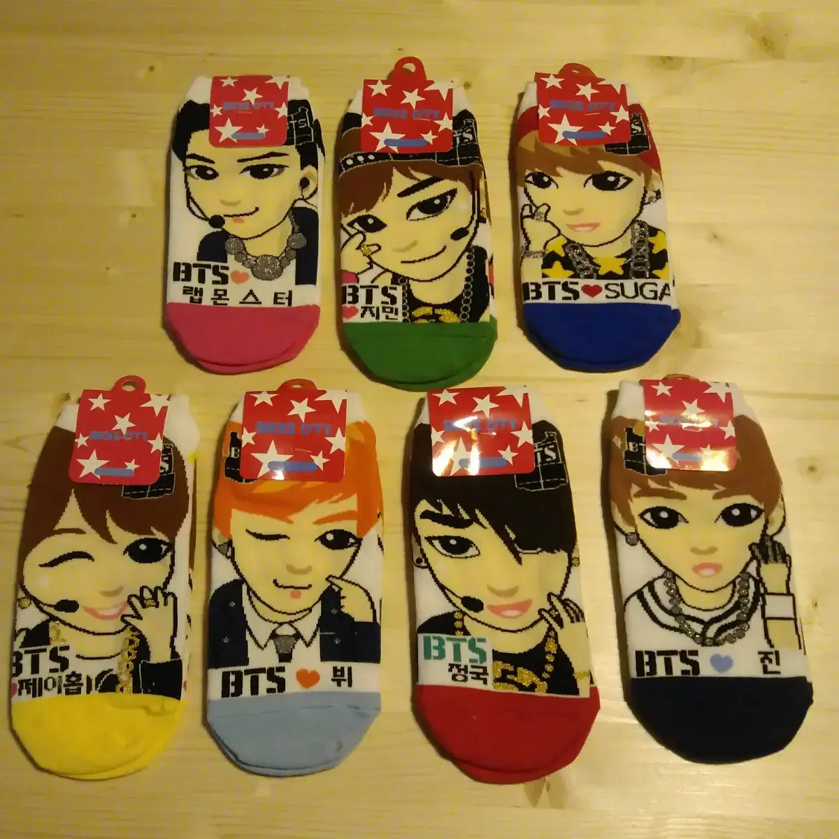 BTS Full Set of 7 Socks