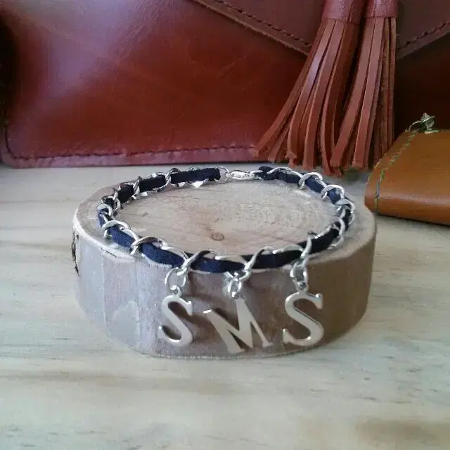 Create a couple's initials bracelet