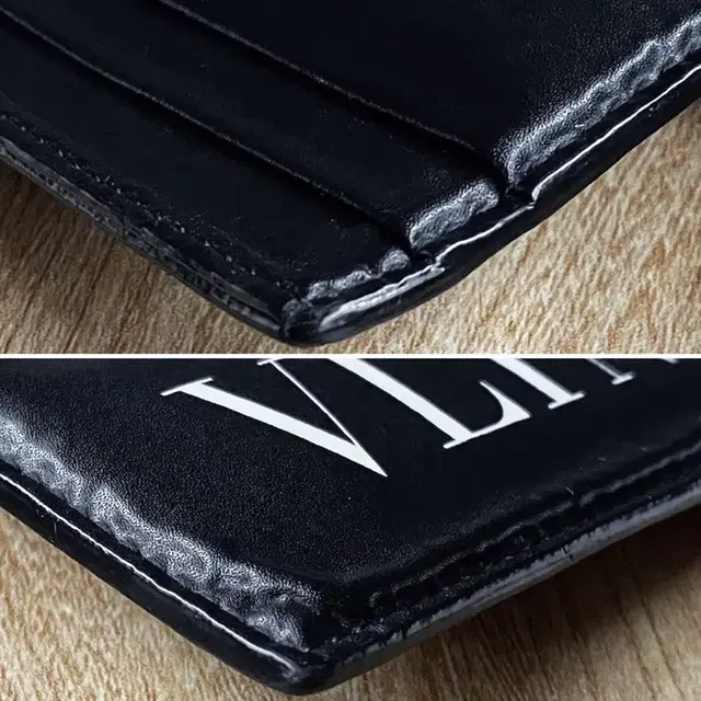 [정품] VALENTINO 발렌티노 VLTN 이니셜프린팅 소가죽 카드지갑