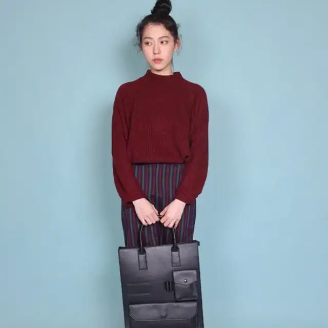 로컬맨션 leather classic pocket bag