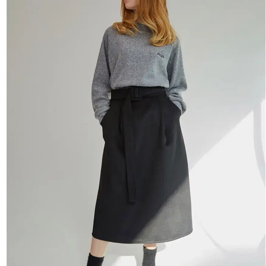 black long skirt 무배