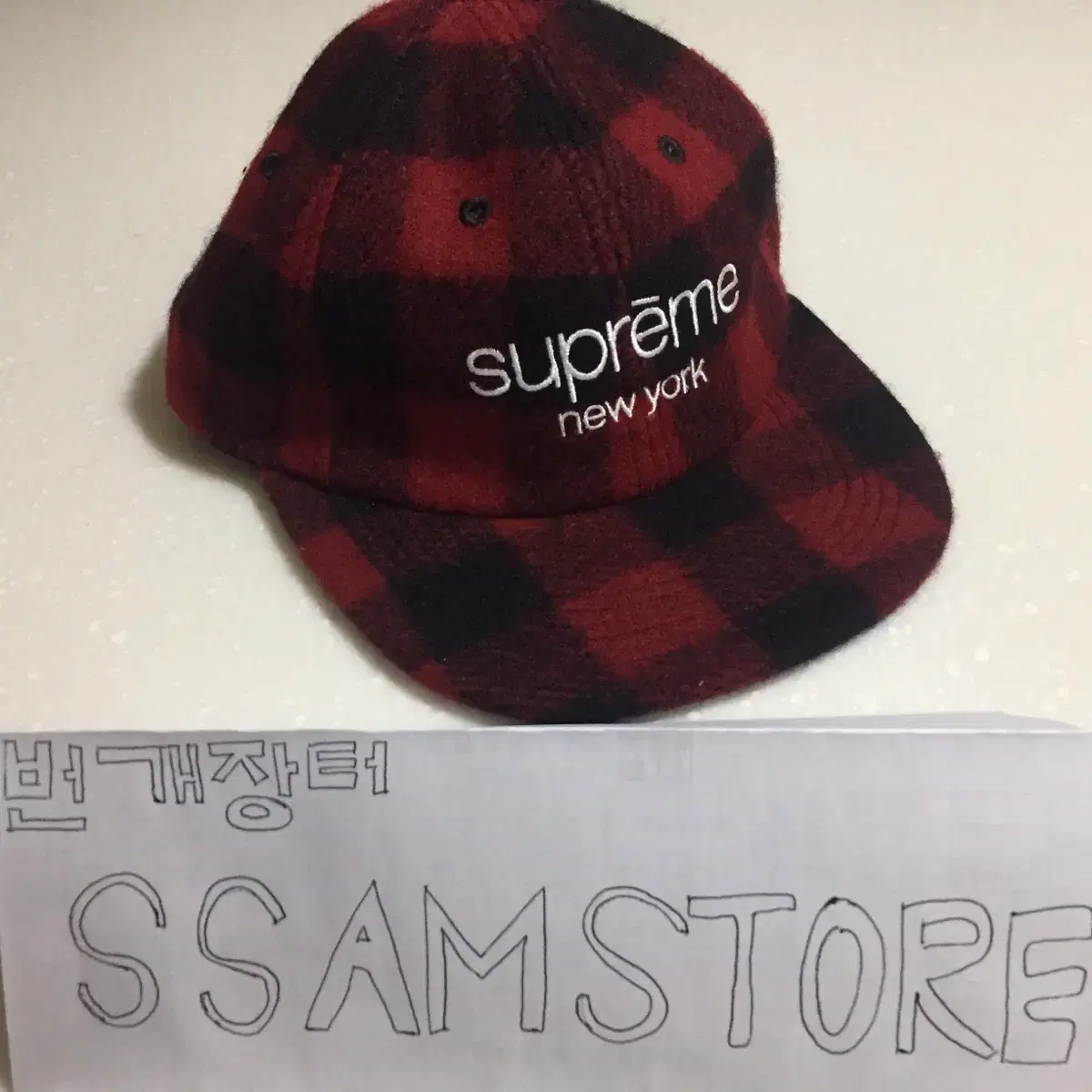 Supreme Wool Check Cap