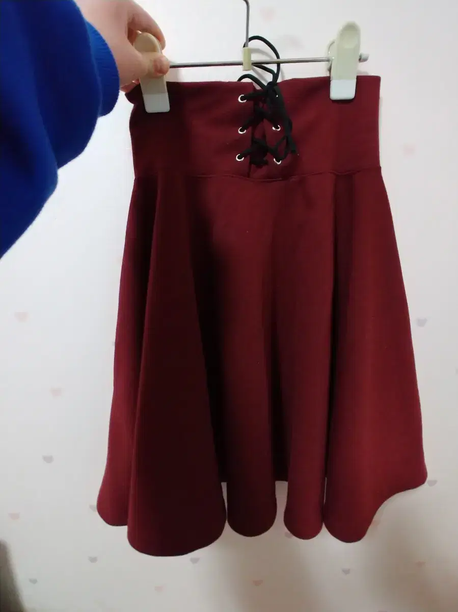 [S] Wine color corset flared skirt 2500 won