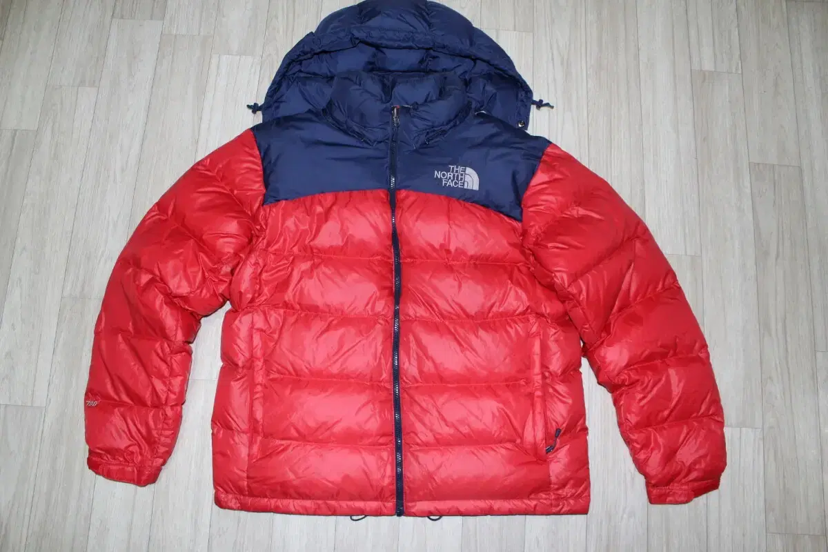 [XL] The North Face Goose Down Puffer Jumper 700 RedJin Blue