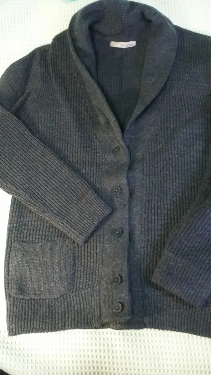 [Size M] Thick warm cardigan DARKGREY