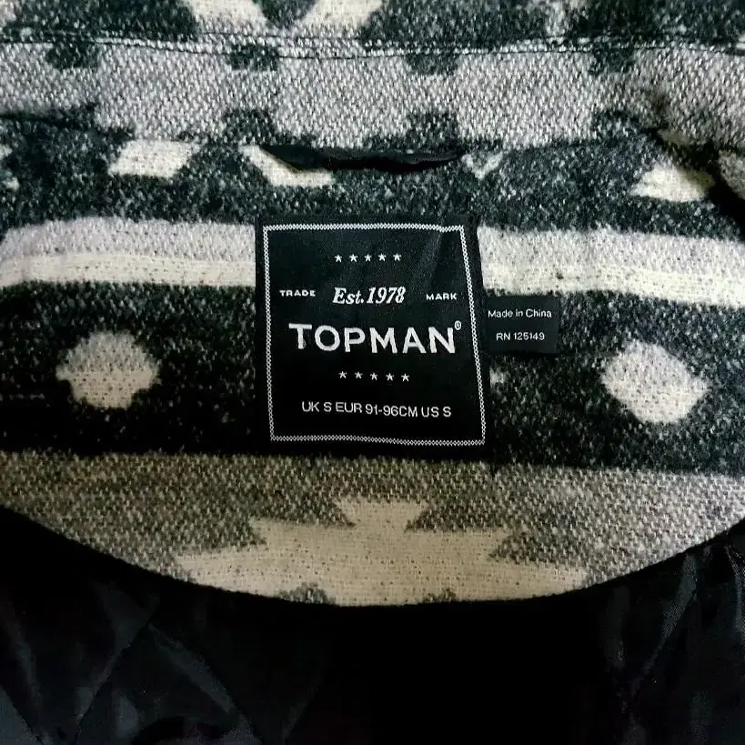 [TOPSHOP] 탑맨 울 피코트 S