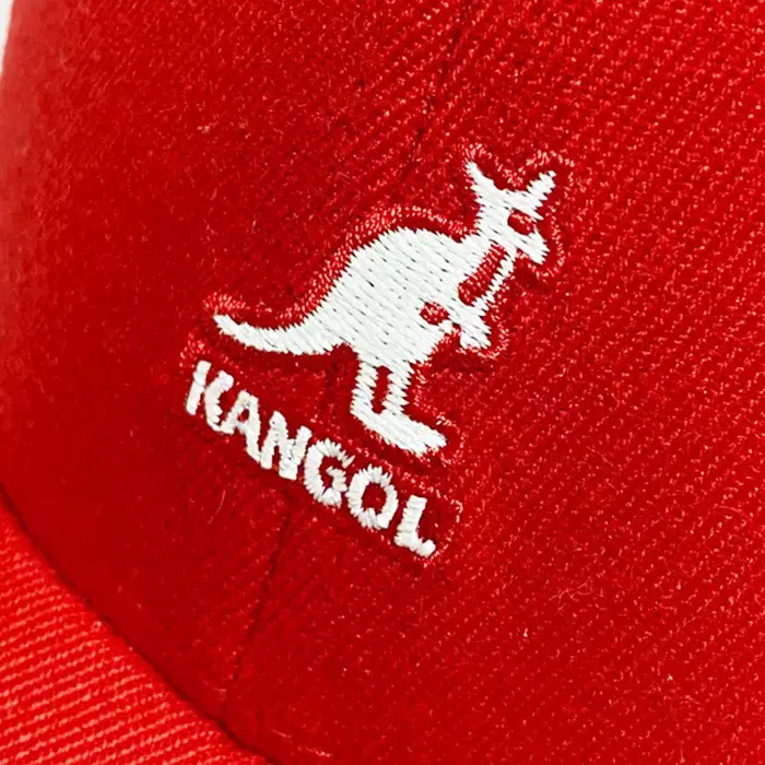 [정품] KANGOL 캉골 울 플렉스핏 캥거루자수 베이스볼 볼캡 레드