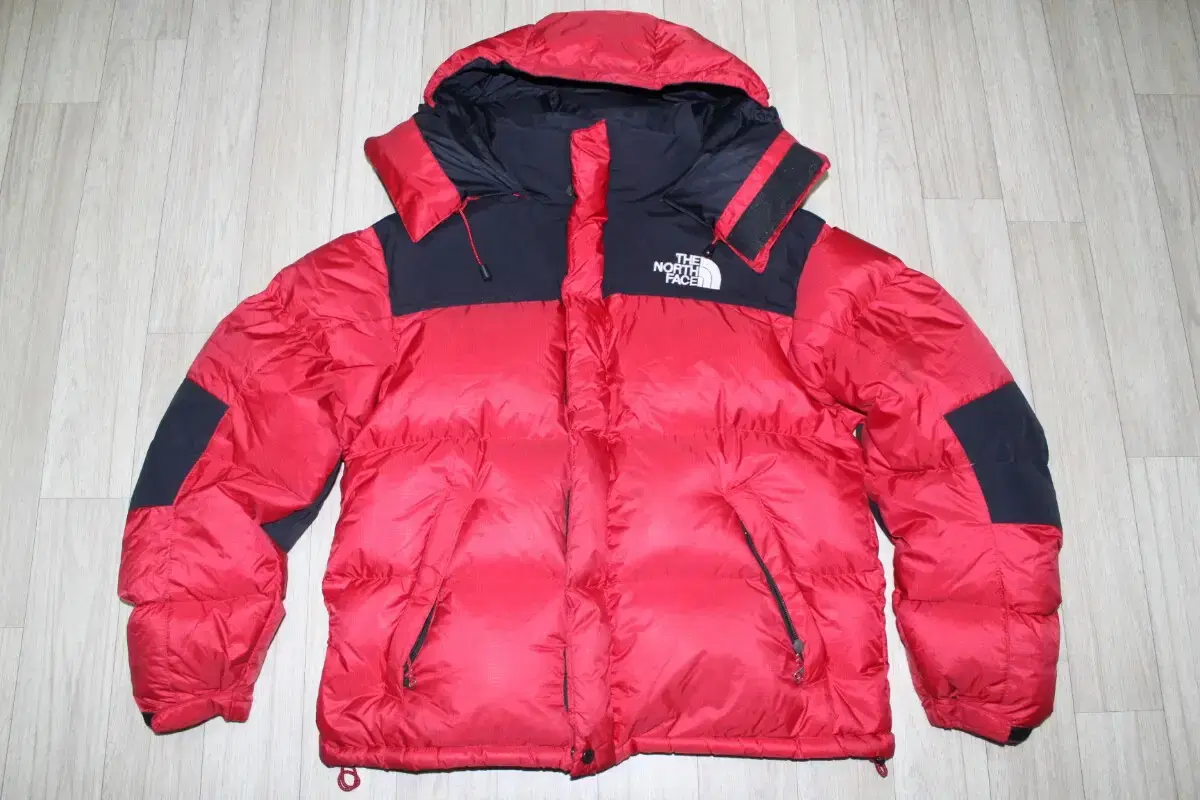 [L] The North Face Goose Down Puffer Jumper 700 Jin Red Black2