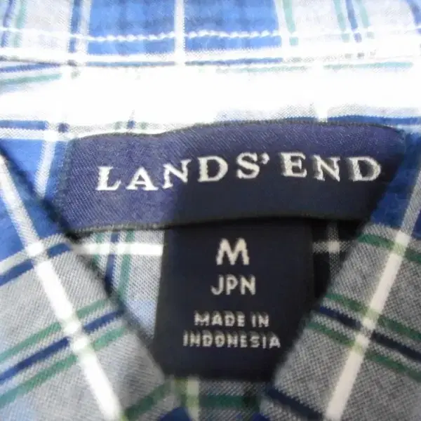 일본제 land's end 체크남방 새것같은 중고