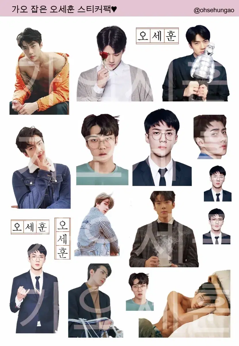 Exo sehun Transparent sticker