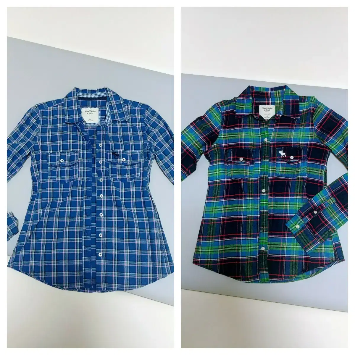 2 Abercrombie & Fitch check shirts (new)