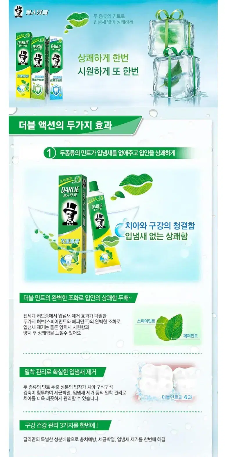 달리치약 더블액션 대용량 (225G) 6개