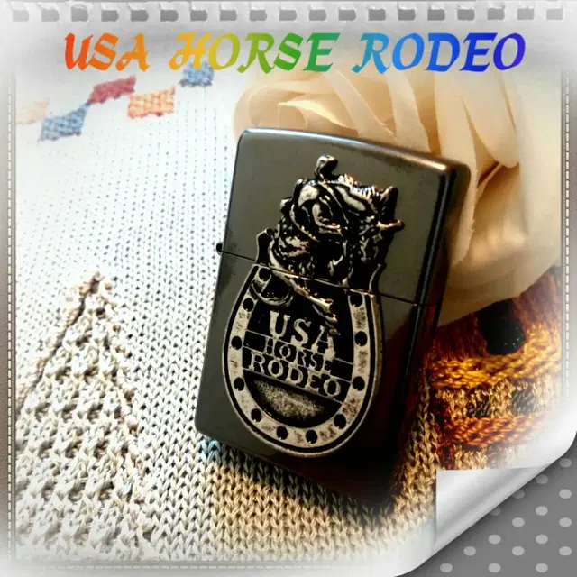 US HORSE RODEO BA 정품 미개봉 새 지포라이터