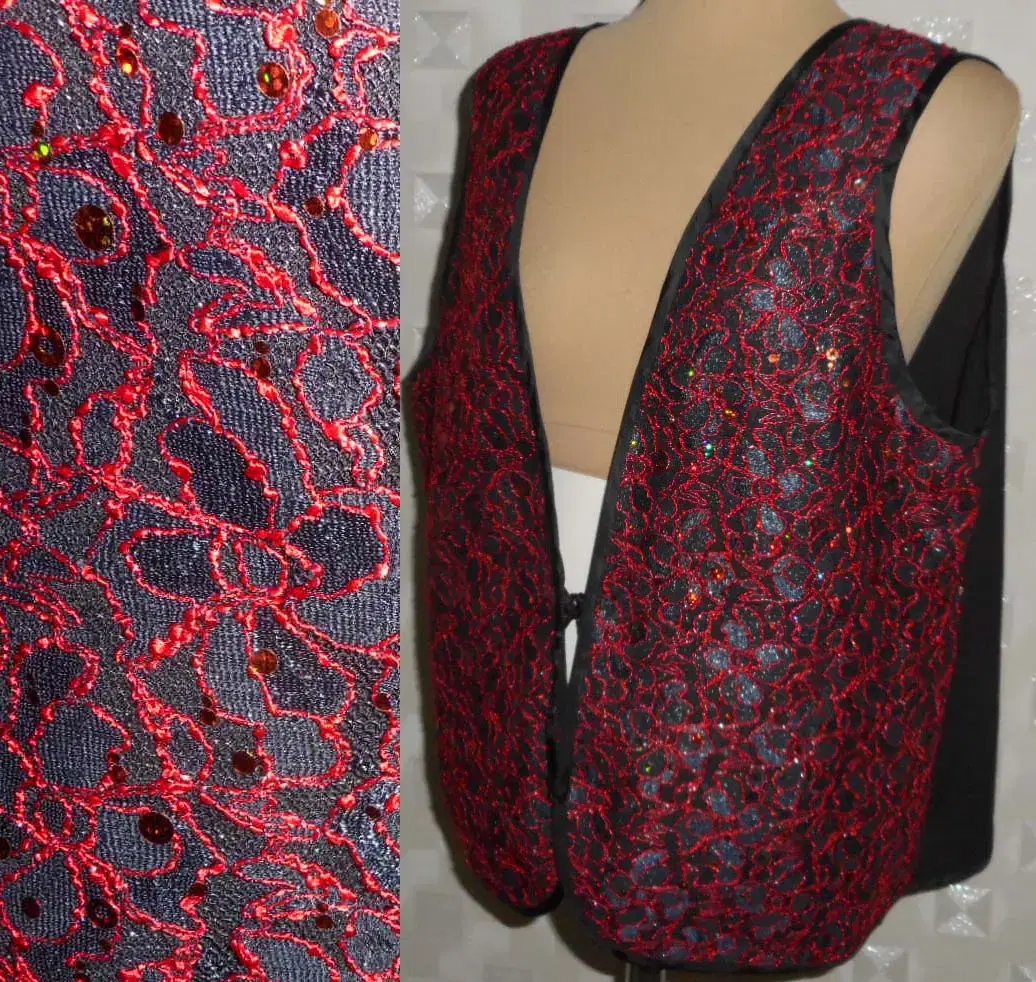 Sequin Vest/Big Size/100