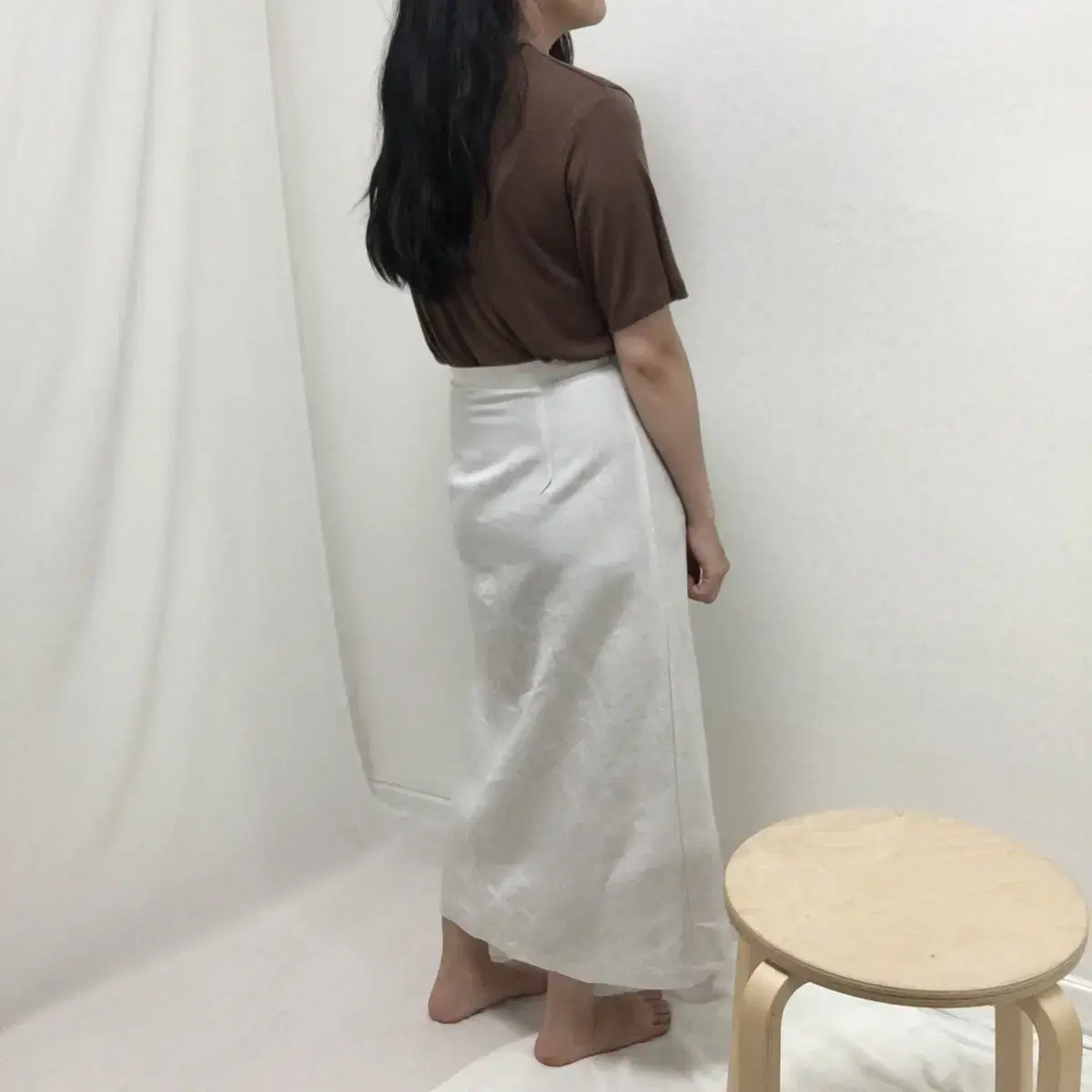 linen wrap skirt