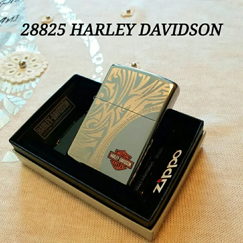 정품 28825 HARLEY DAVIDSON 새 지포라이터