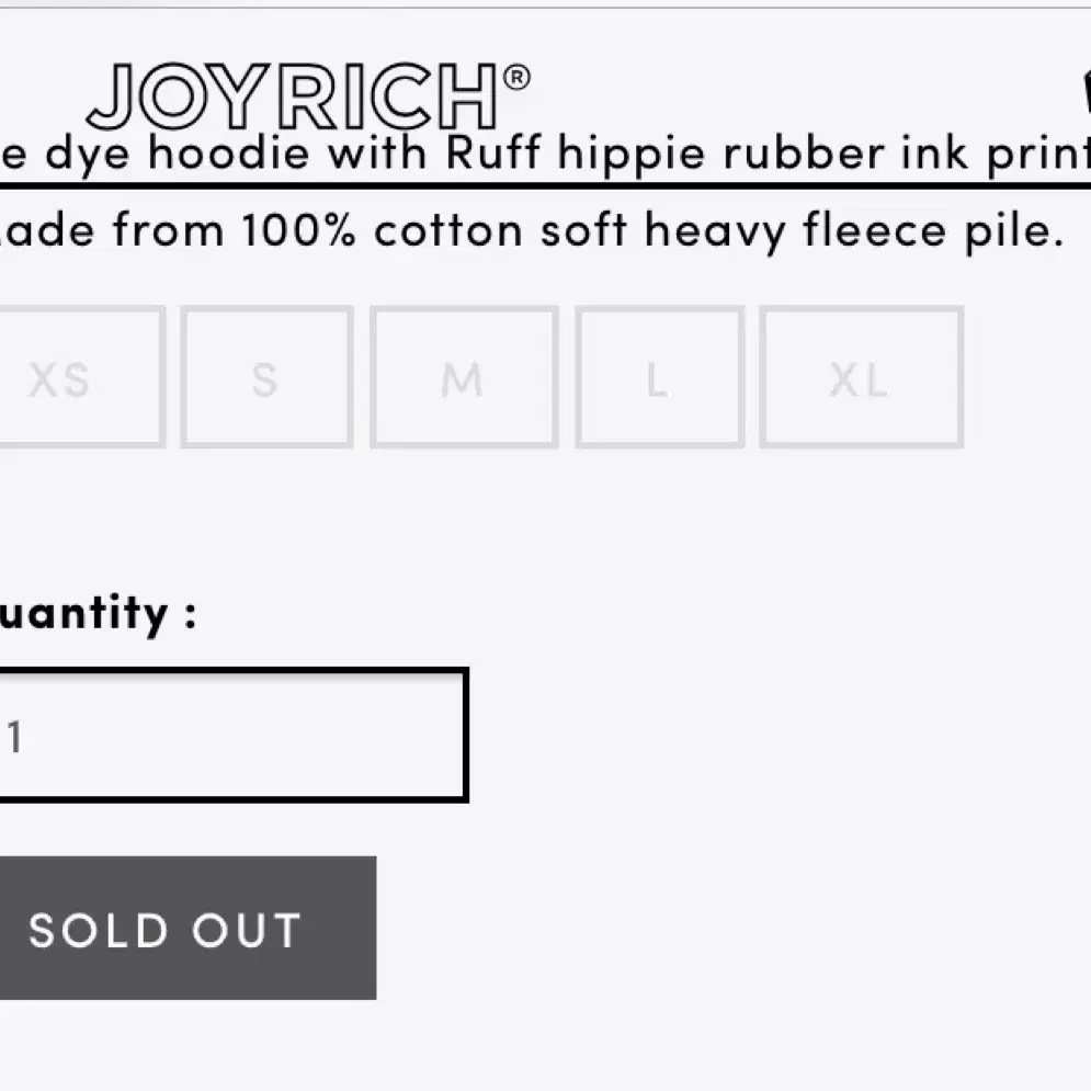 Joyrich Ruff Hippie Hoodie