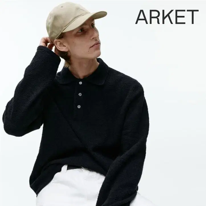 [정품] ARKET 아르켓 트윌 코튼 볼캡 베이지