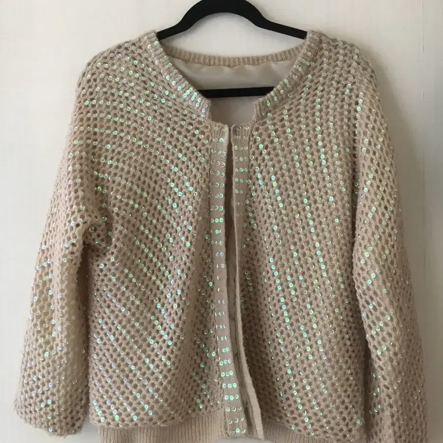 브레드앤버터 spangle knit cardigan