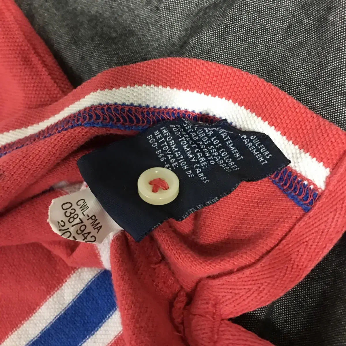 Tommy Hilfiger S/S 폴로셔츠 Sz Large