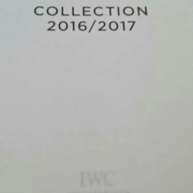 IWC 시계 컬렉션 북 소장용