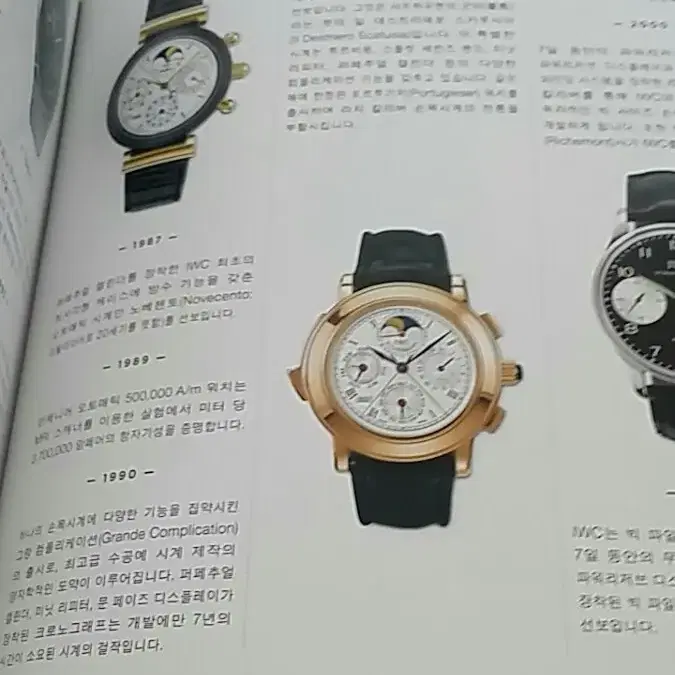 IWC 시계 컬렉션 북 소장용