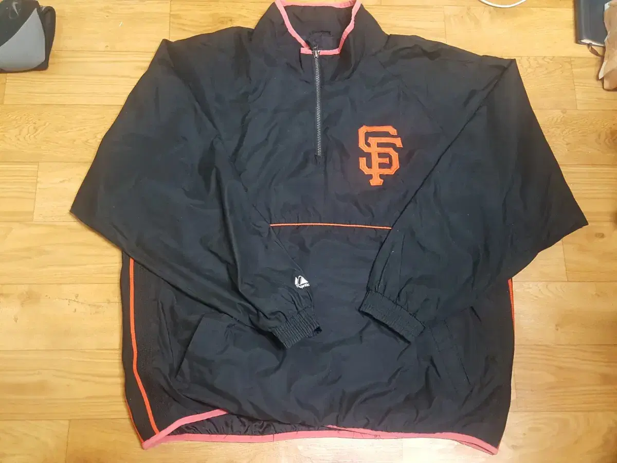 Majestic San Francisco Pullover Warm-Up Anorak Jumper Jacket