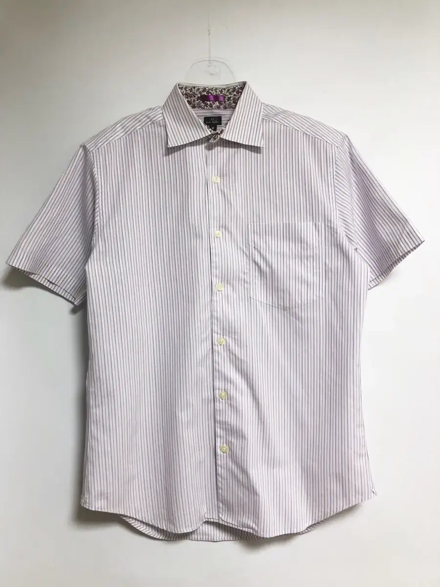 Poulsmith Striped Half Shirt Short Sleeve Southern