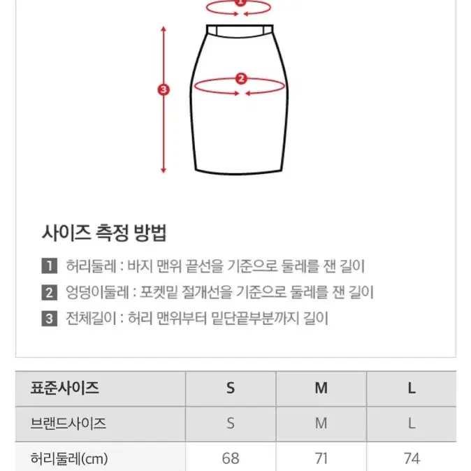 스파오 청치마