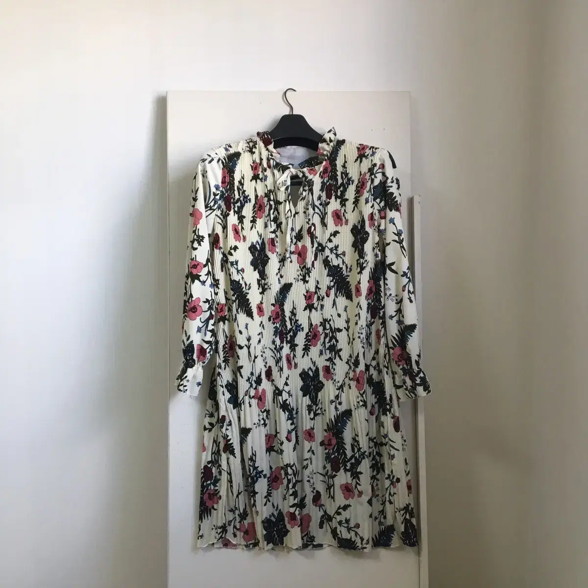 1.0 No-back floral chiffon long ONEPIECE