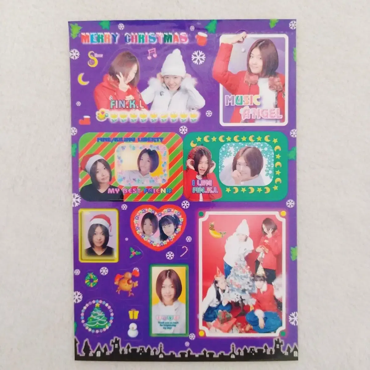 Pink Christmas sticker / Memories of Star Goods Lee Hyo Ri SungYuri Jin Jin Ok Juhyeon