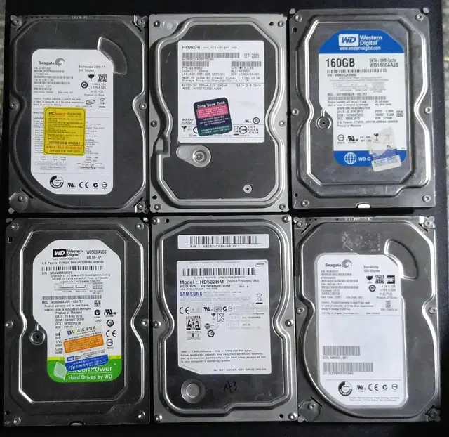 SATA HDD, 160G,250G,320G,500G,1TB 중고하드