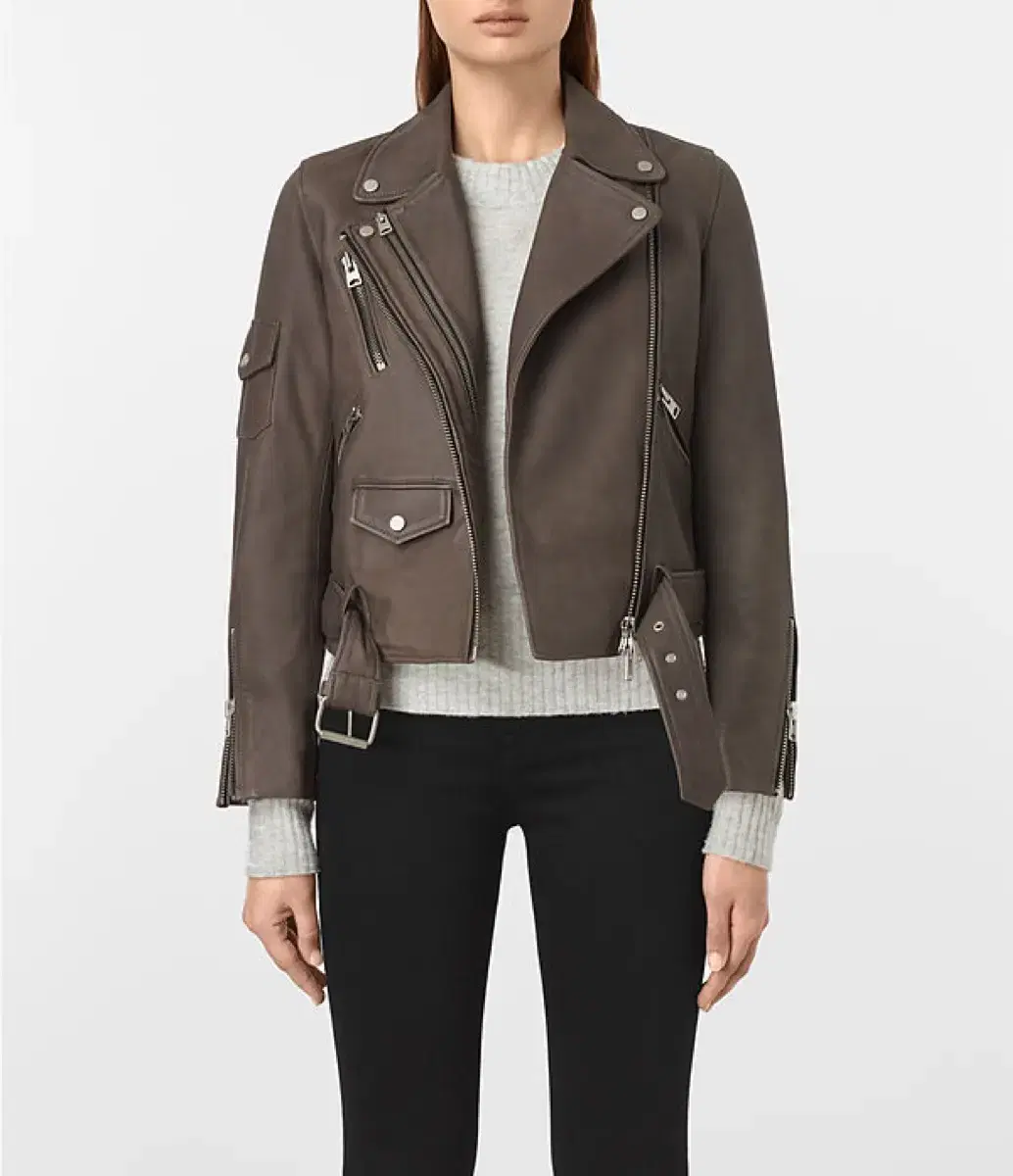 [정가71만원] allsaints real leather jacket harland new